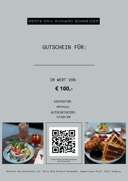 Restaurant-Gutschein für Berta Emil Richard Schneider