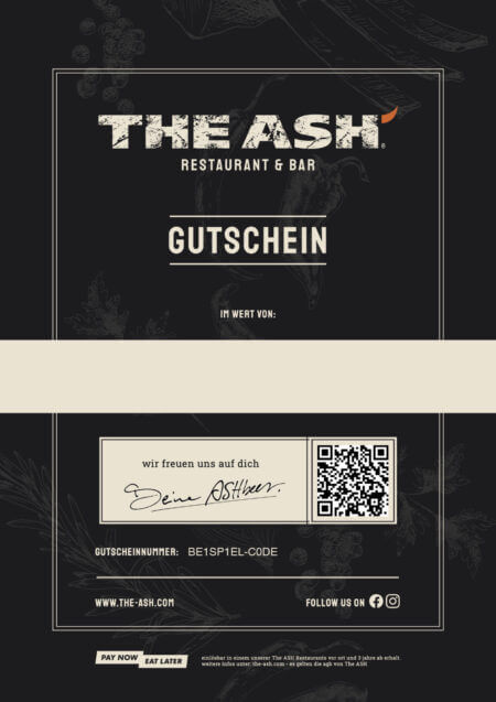 Restaurant-Gutschein für The ASH